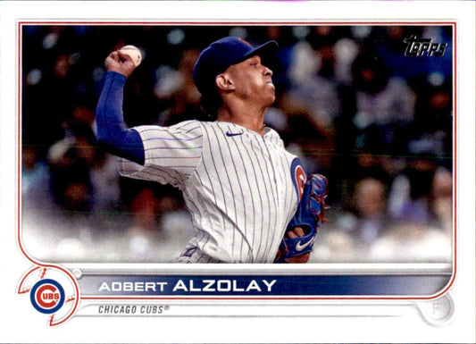 2022 Topps Baseball  #476 Adbert Alzolay  Chicago Cubs  Image 1