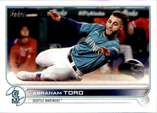2022 Topps Baseball  #477 Abraham Toro  Seattle Mariners  Image 1