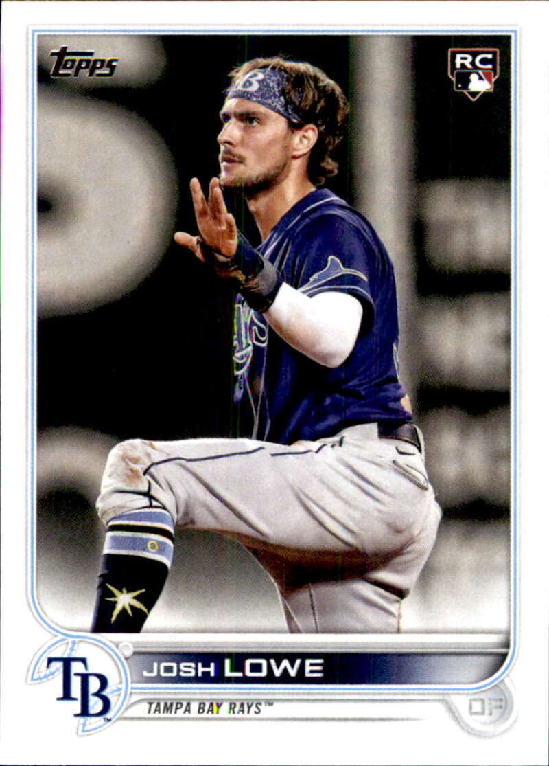 2022 Topps Baseball #479 Josh Lowe RC Rookie Tampa Bay Rays Image 1