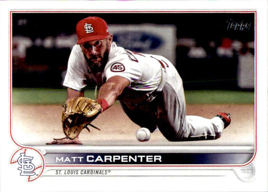 2022 Topps Baseball  #484 Matt Carpenter  St. Louis Cardinals  Image 1