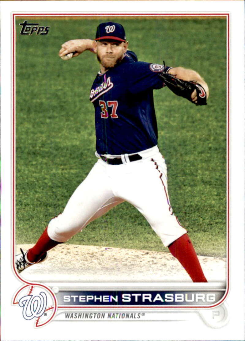2022 Topps Baseball #492 Stephen Strasburg Washington Nationals Image 1