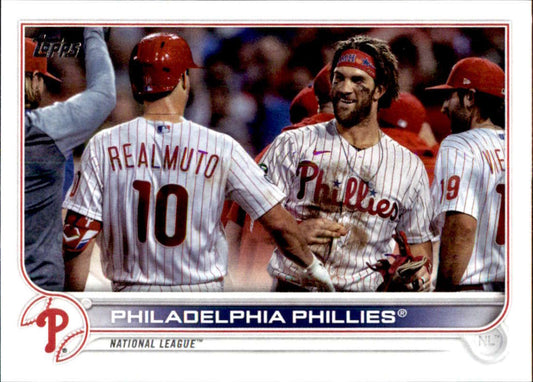 2022 Topps Baseball  #501 Philadelphia Phillies  Philadelphia Phillies  Image 1