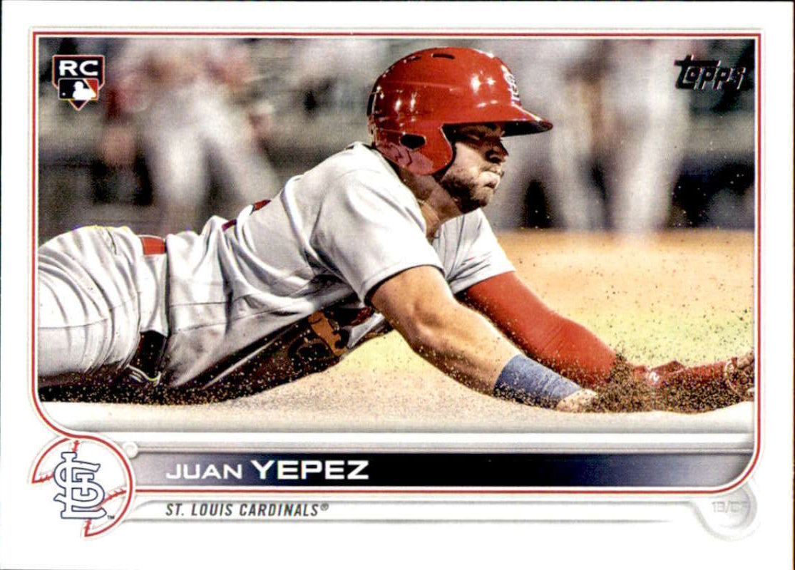 2022 Topps Baseball #506 Juan Yepez RC Rookie St. Louis Cardinals Image 1