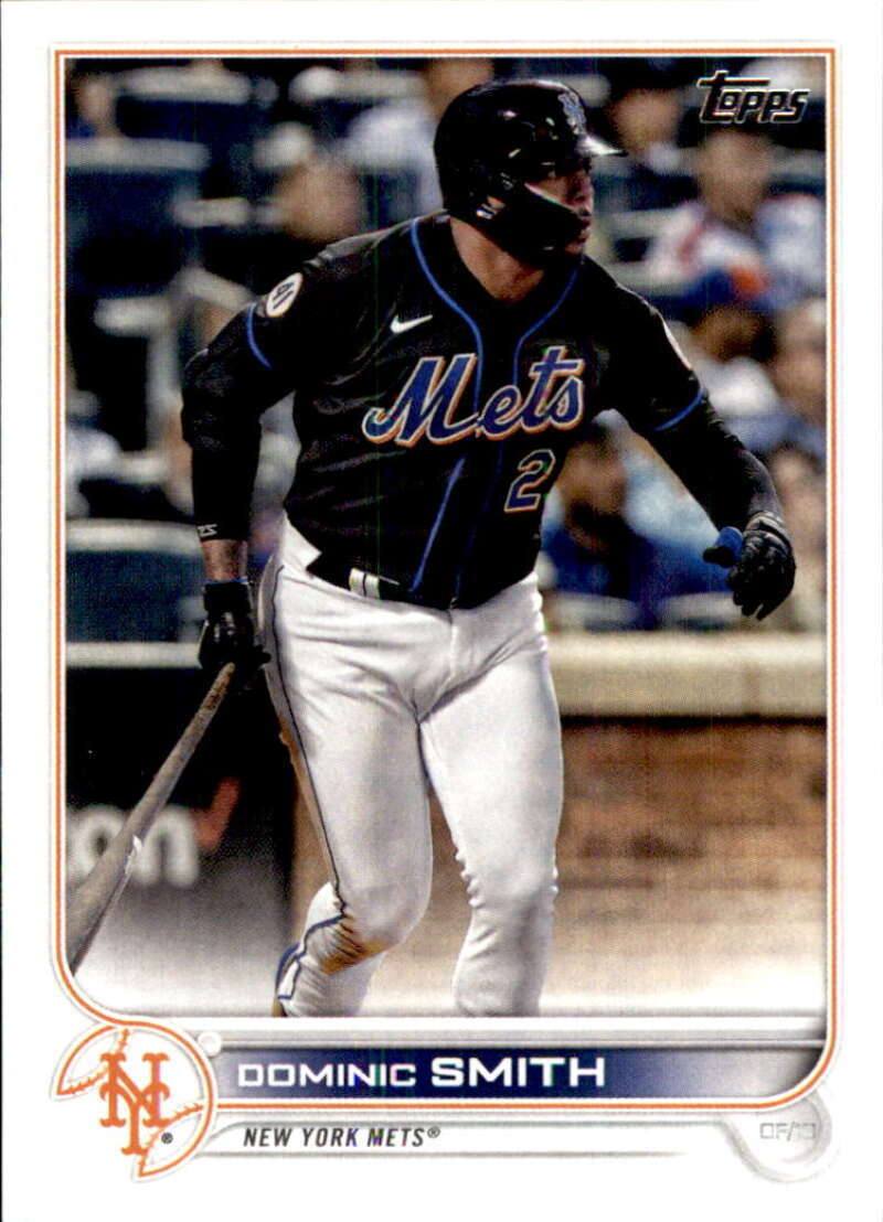 2022 Topps Baseball #513 Dominic Smith New York Mets Image 1