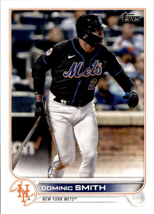 2022 Topps Baseball  #513 Dominic Smith  New York Mets  Image 1
