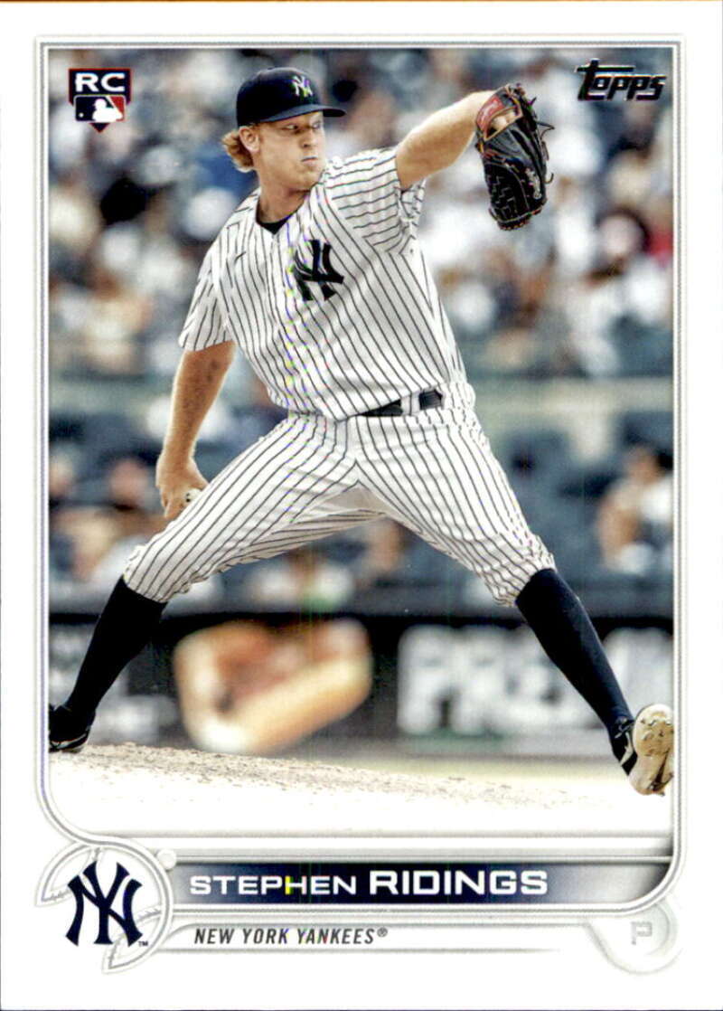 2022 Topps Baseball #516 Stephen Ridings RC Rookie New York Yankees Image 1