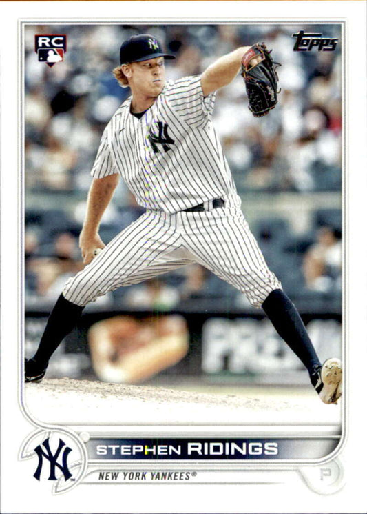 2022 Topps Baseball  #516 Stephen Ridings  RC Rookie New York Yankees  Image 1