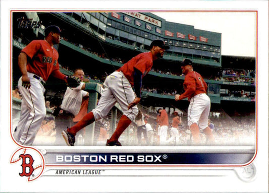 2022 Topps Baseball  #519 Boston Red Sox  Boston Red Sox  Image 1