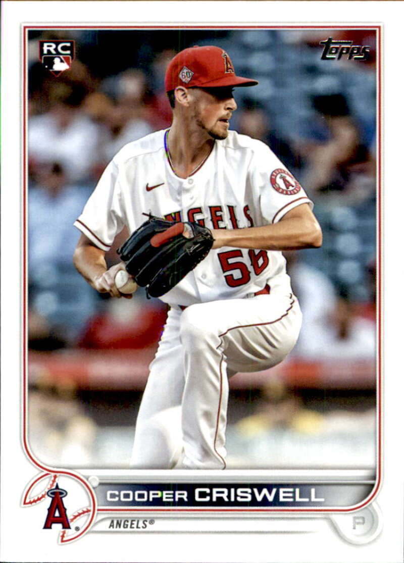 2022 Topps Baseball #521 Cooper Criswell RC Rookie Los Angeles Angels Image 1