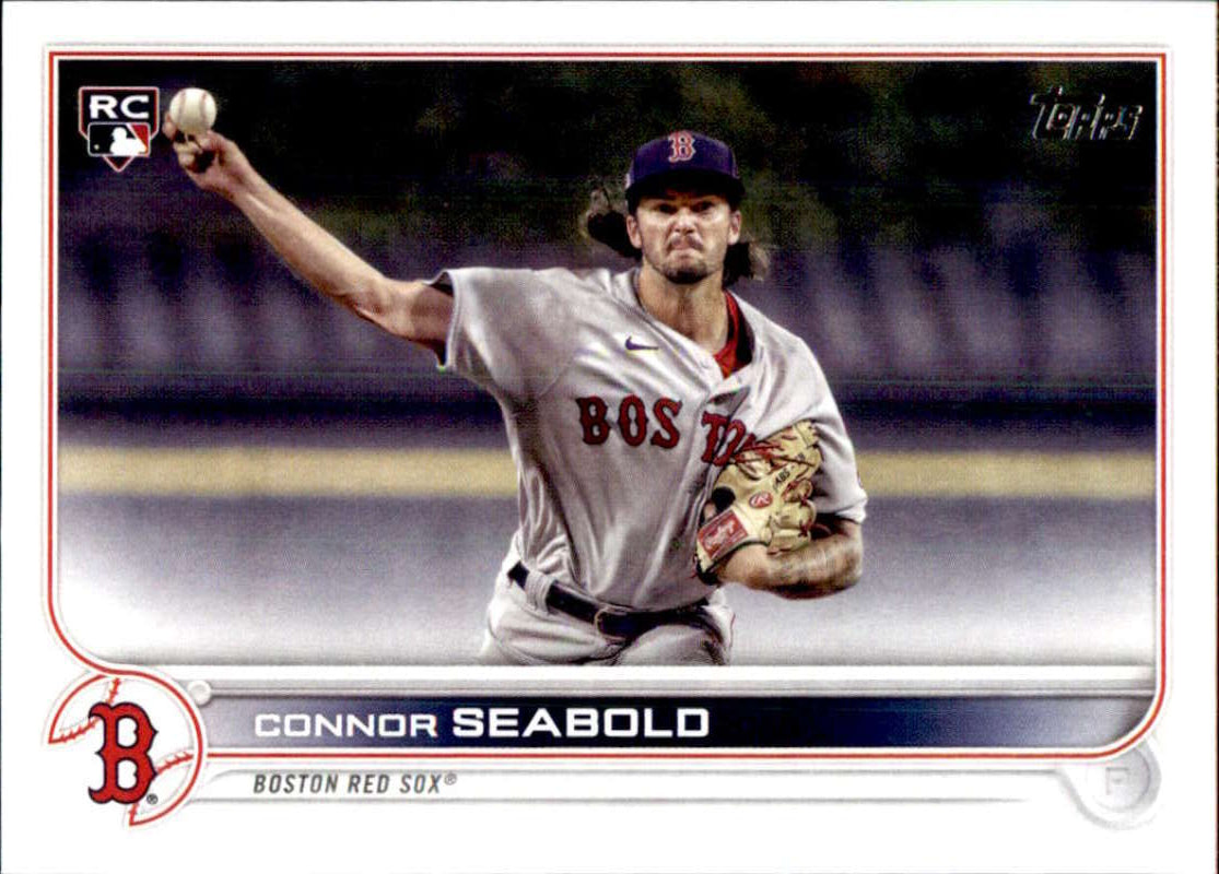 2022 Topps Baseball #524 Connor Seabold RC Rookie Boston Red Sox Image 1