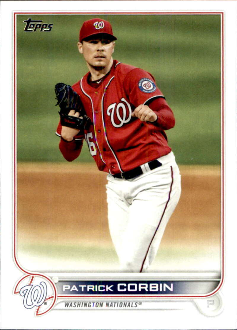 2022 Topps Baseball #525 Patrick Corbin Washington Nationals Image 1
