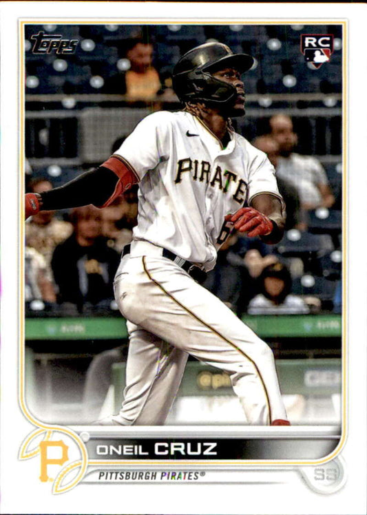 2022 Topps Baseball  #537 Oneil Cruz  RC Rookie Pittsburgh Pirates  Image 1