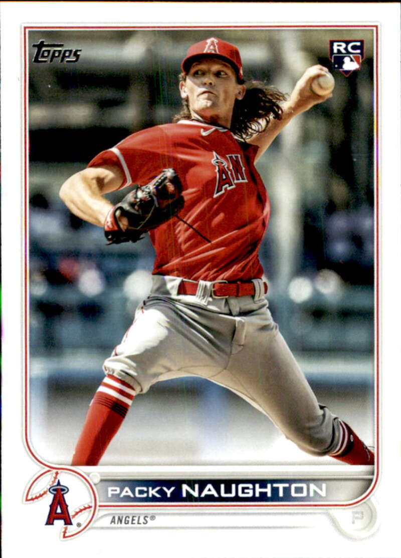2022 Topps Baseball #540 Packy Naughton RC Rookie Los Angeles Angels Image 1