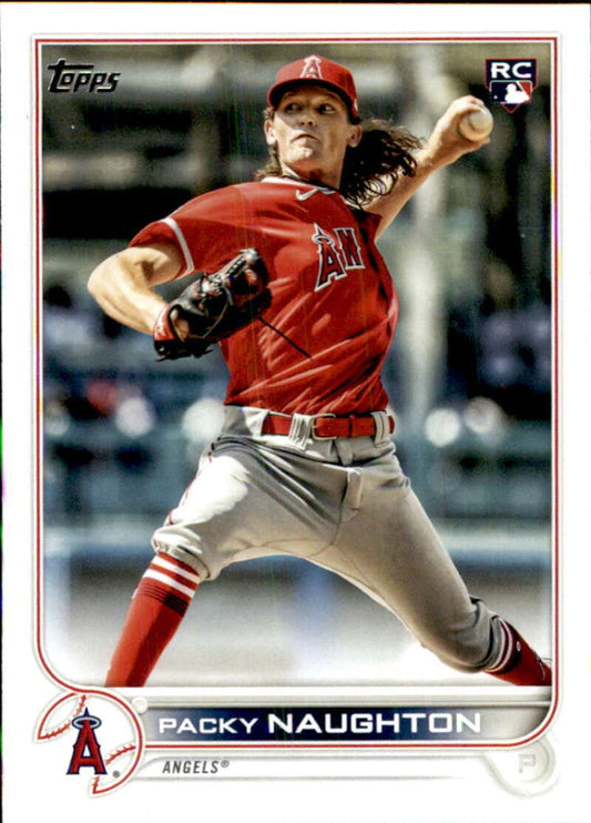 2022 Topps Baseball  #540 Packy Naughton  RC Rookie Los Angeles Angels  Image 1