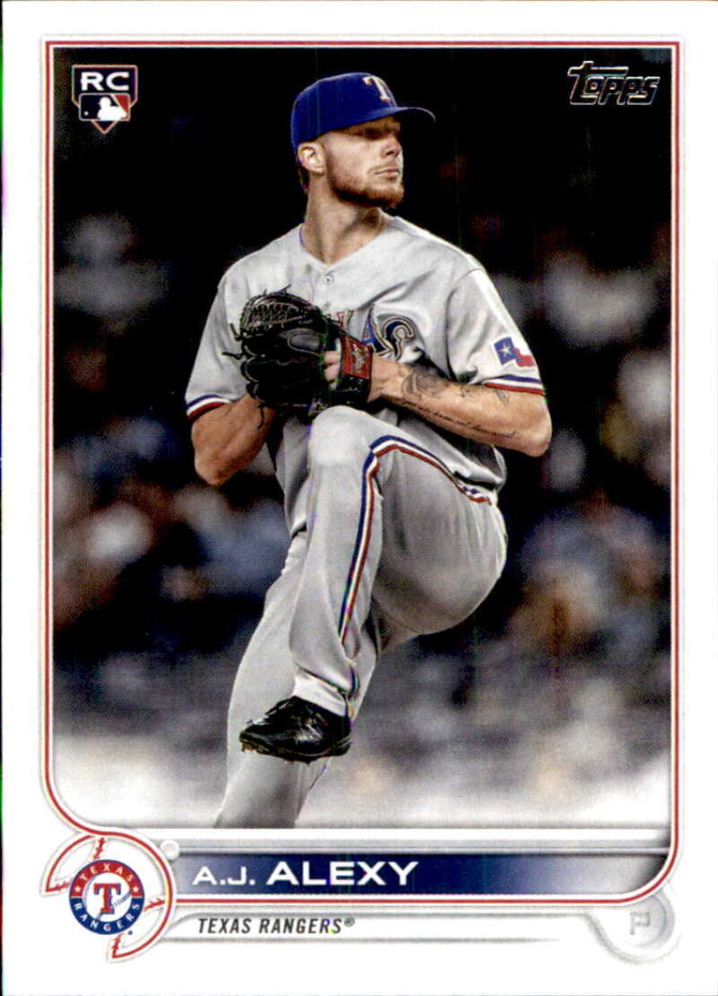 2022 Topps Baseball #547 A.J. Alexy RC Rookie Texas Rangers Image 1