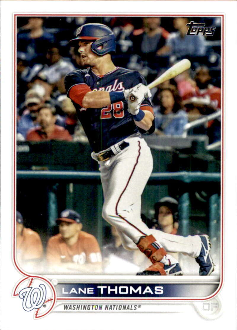 2022 Topps Baseball #555 Lane Thomas Washington Nationals Image 1