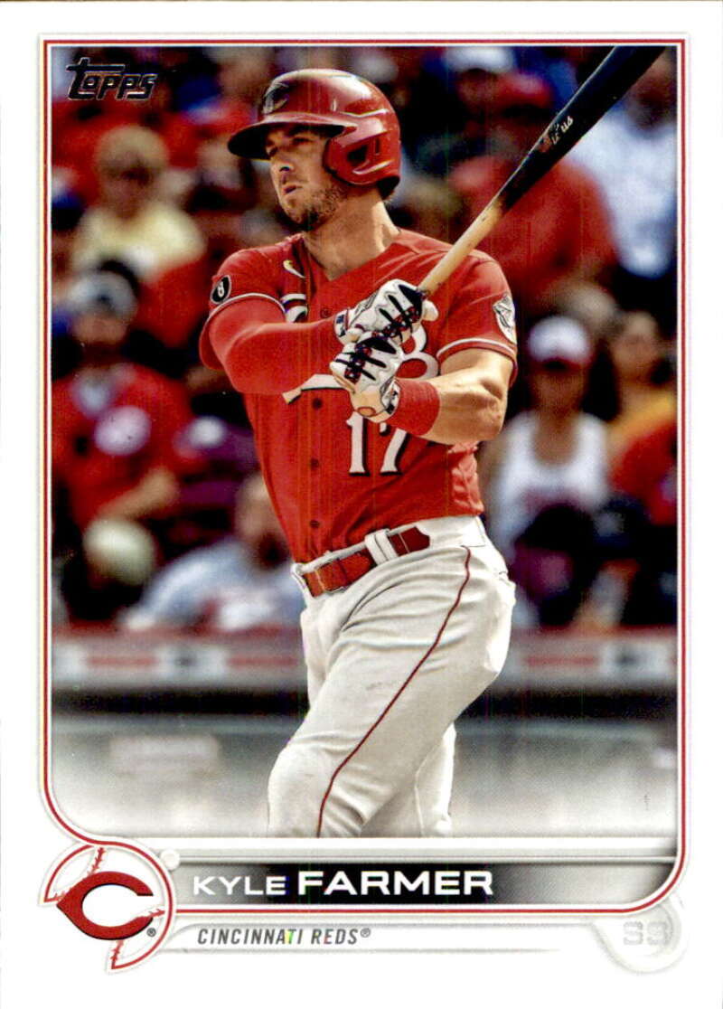 2022 Topps Baseball #557 Kyle Farmer Cincinnati Reds Image 1