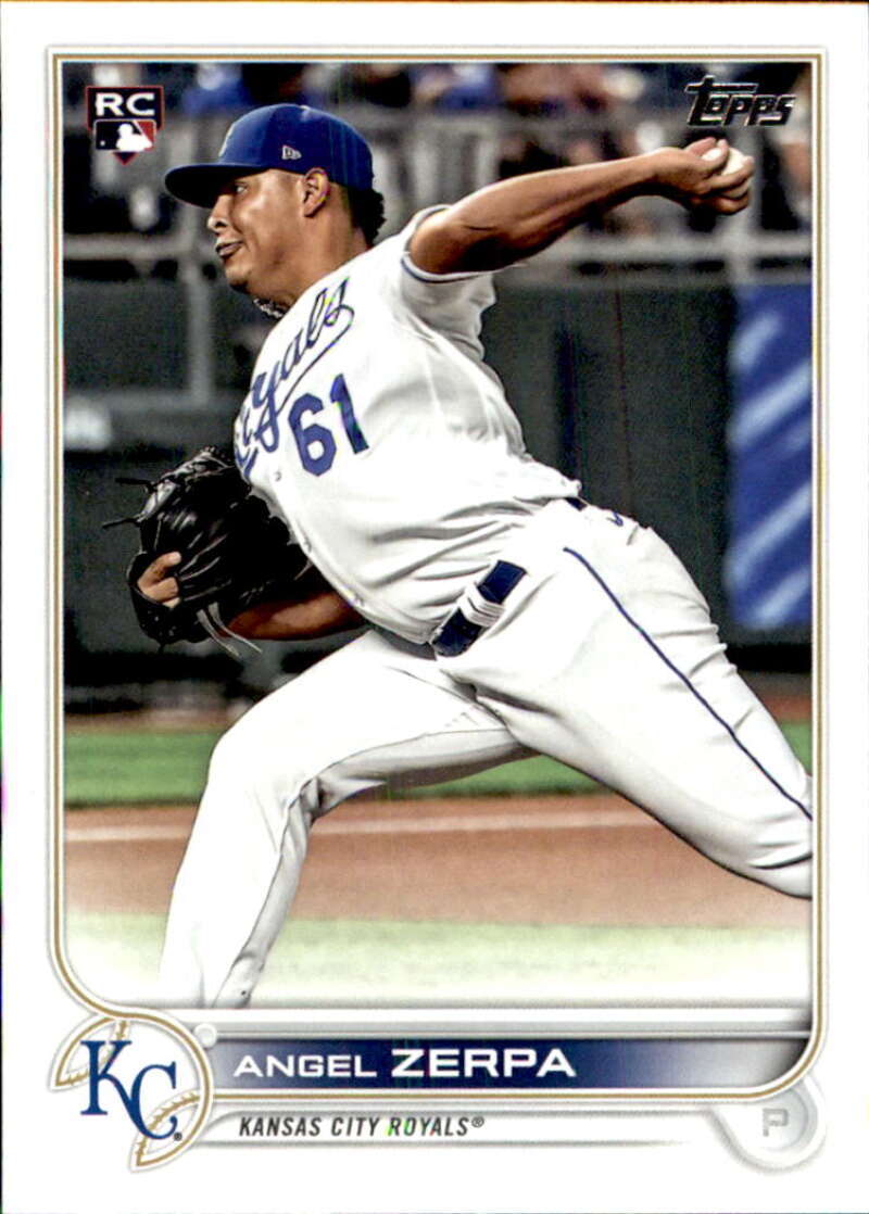 2022 Topps Baseball #559 Angel Zerpa RC Rookie Kansas City Royals Image 1