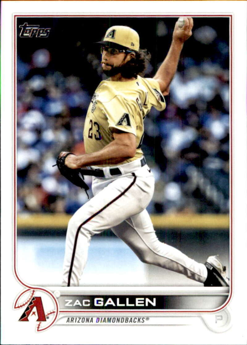 2022 Topps Baseball #562 Zac Gallen Arizona Diamondbacks Image 1