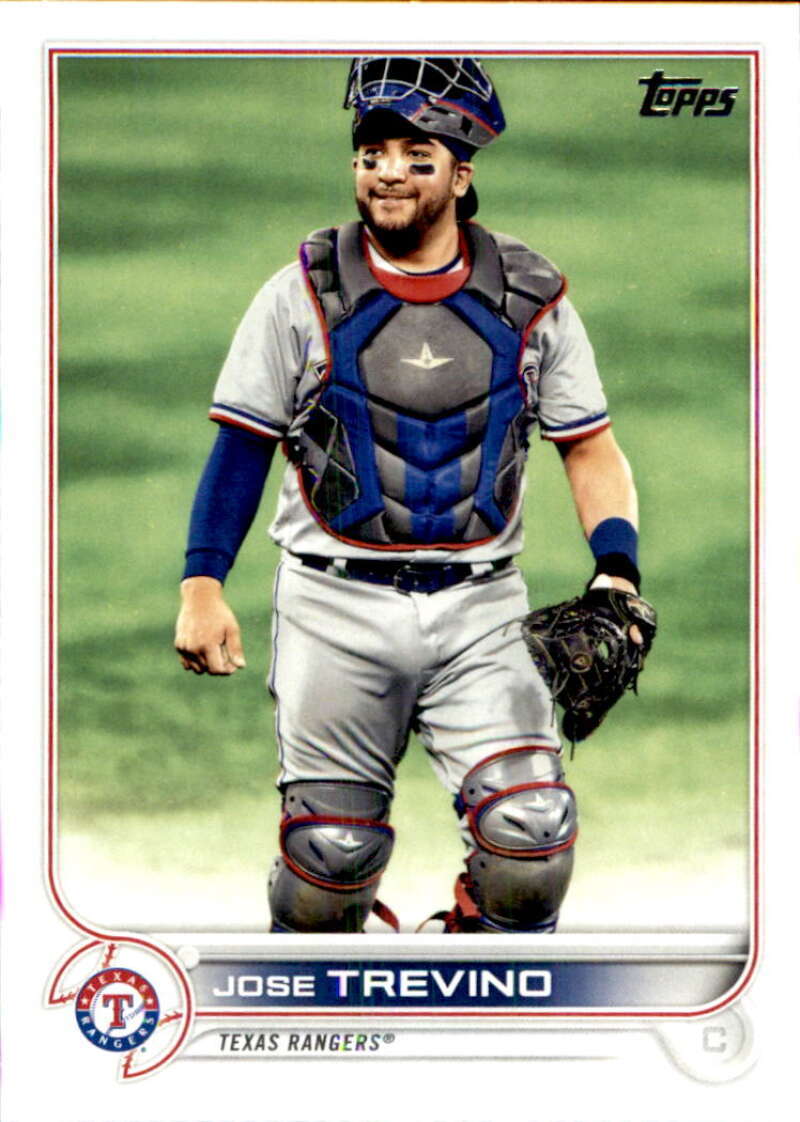 2022 Topps Baseball #564 Jose Trevino Texas Rangers Image 1