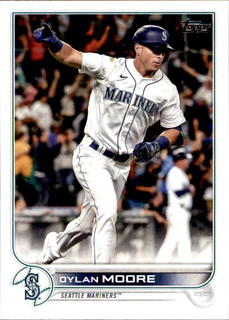 2022 Topps Baseball #567 Dylan Moore Seattle Mariners Image 1