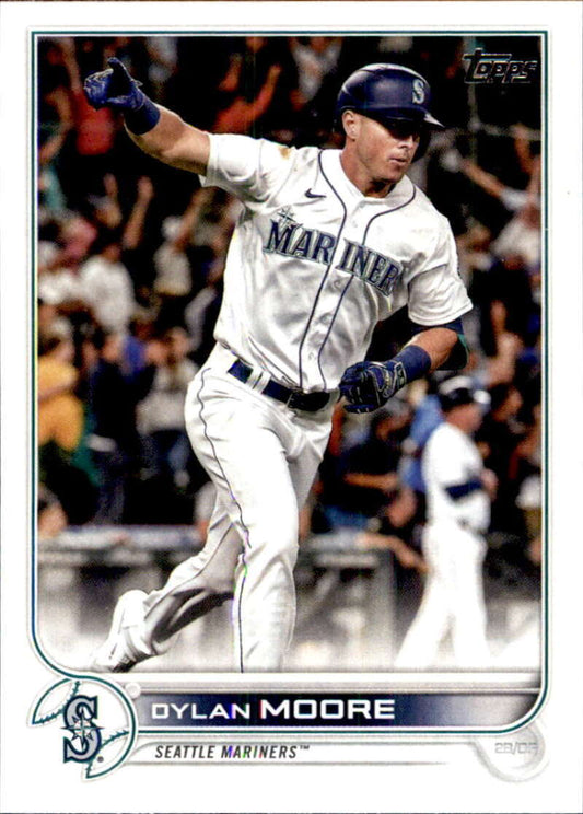 2022 Topps Baseball  #567 Dylan Moore  Seattle Mariners  Image 1