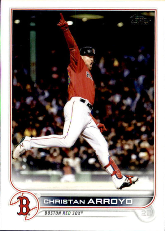 2022 Topps Baseball  #582 Christian Arroyo  Boston Red Sox  Image 1