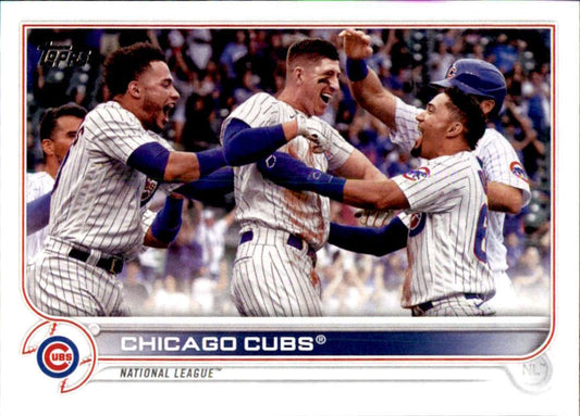 2022 Topps Baseball  #585 Chicago Cubs  Chicago Cubs  Image 1