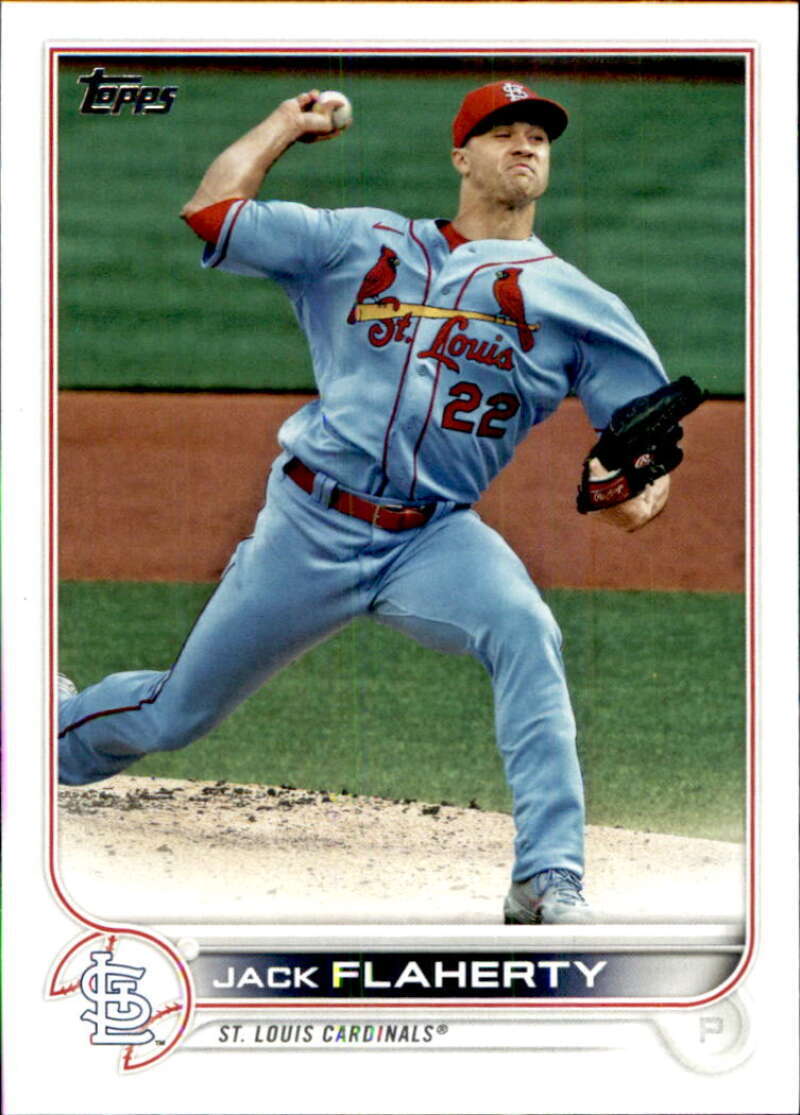 2022 Topps Baseball #588 Jack Flaherty St. Louis Cardinals Image 1