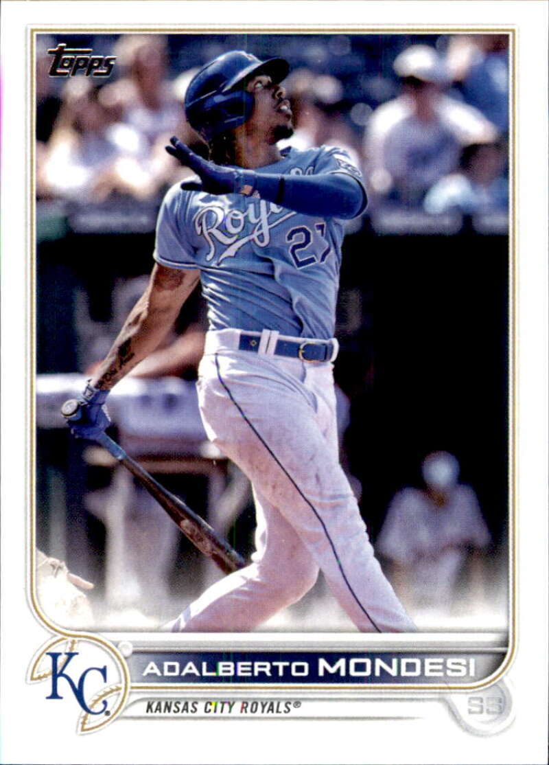 2022 Topps Baseball #589 Adalberto Mondesi Kansas City Royals Image 1