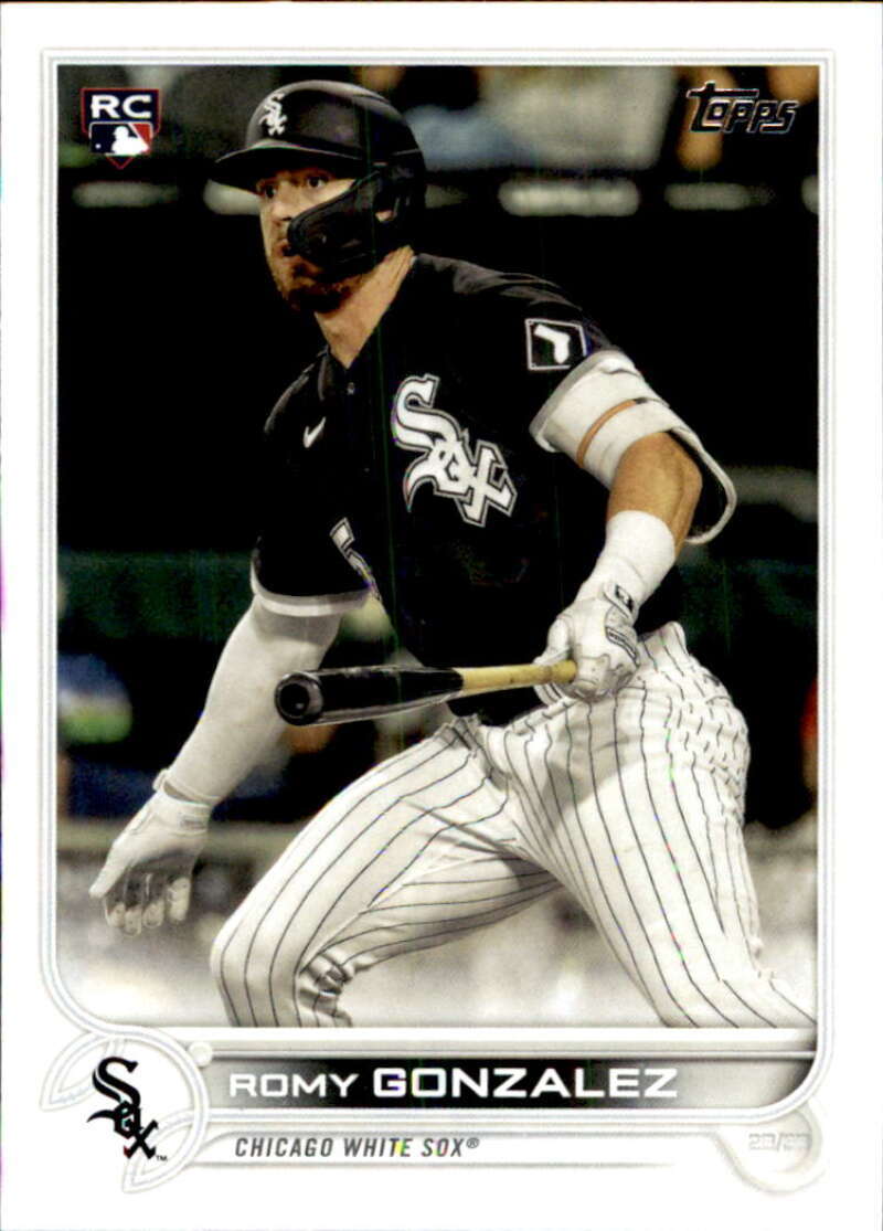 2022 Topps Baseball #595 Romy Gonzalez RC Rookie Chicago White Sox Image 1