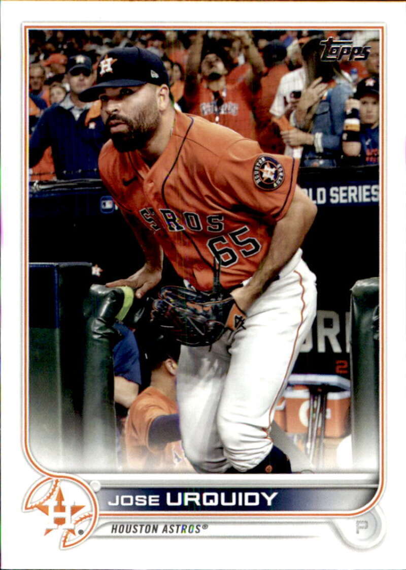 2022 Topps Baseball #607 Jose Urquidy Houston Astros Image 1
