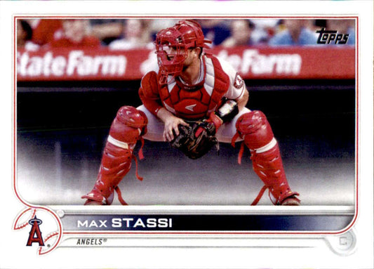 2022 Topps Baseball  #609 Max Stassi  Los Angeles Angels  Image 1