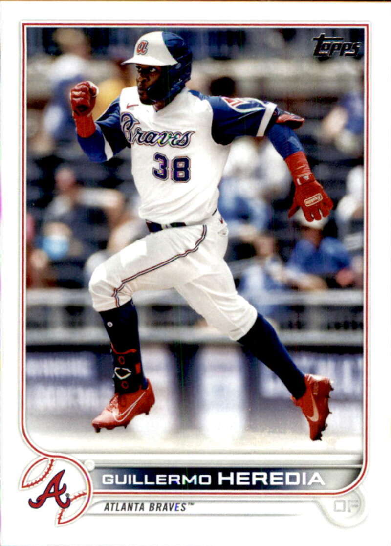 2022 Topps Baseball #610 Guillermo Heredia Atlanta Braves Image 1