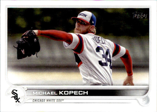 2022 Topps Baseball  #616 Michael Kopech  Chicago White Sox  Image 1