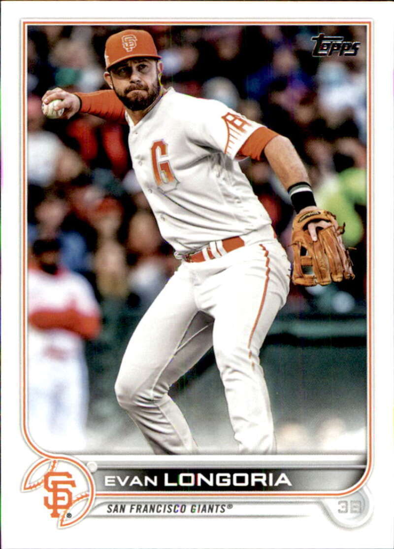 2022 Topps Baseball #617 Evan Longoria San Francisco Giants Image 1
