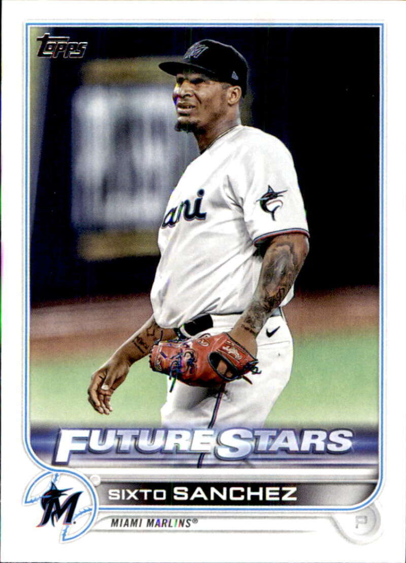2022 Topps Baseball #621 Sixto Sanchez Miami Marlins Image 1