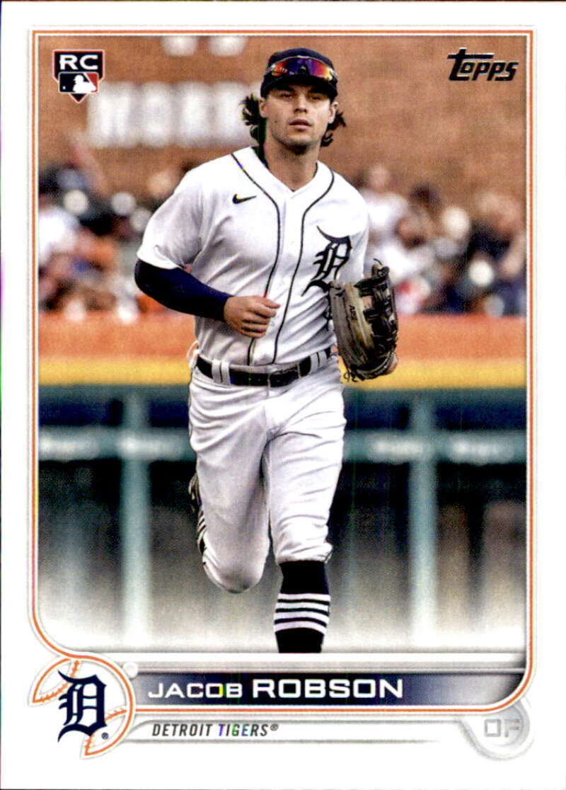2022 Topps Baseball #623 Jacob Robson RC Rookie Detroit Tigers Image 1