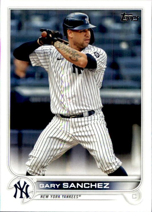 2022 Topps Baseball  #625 Gary Sanchez  New York Yankees  Image 1