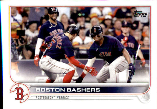 2022 Topps Baseball  #630 Hernandez/Devers  Boston Red Sox  Image 1