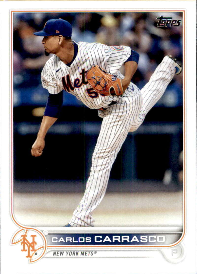 2022 Topps Baseball #633 Carlos Carrasco New York Mets Image 1