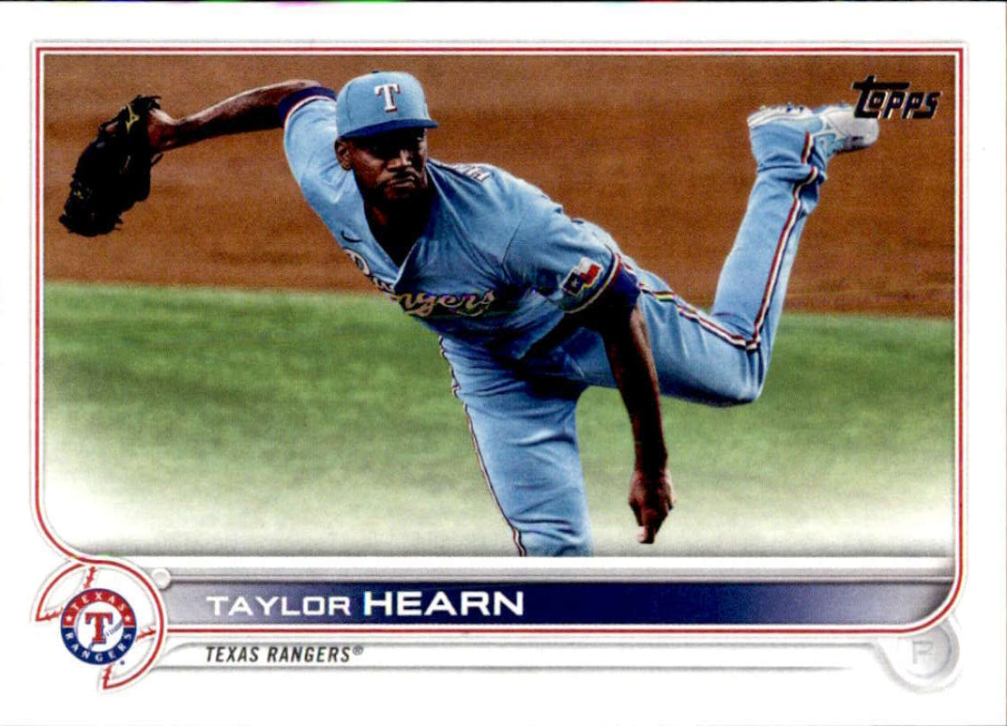 2022 Topps Baseball #634 Taylor Hearn Texas Rangers Image 1