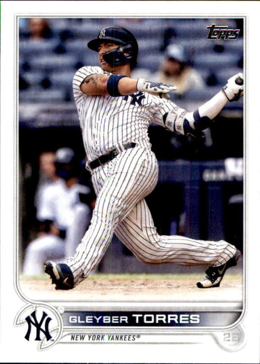 2022 Topps Baseball  #639 Gleyber Torres  New York Yankees  Image 1