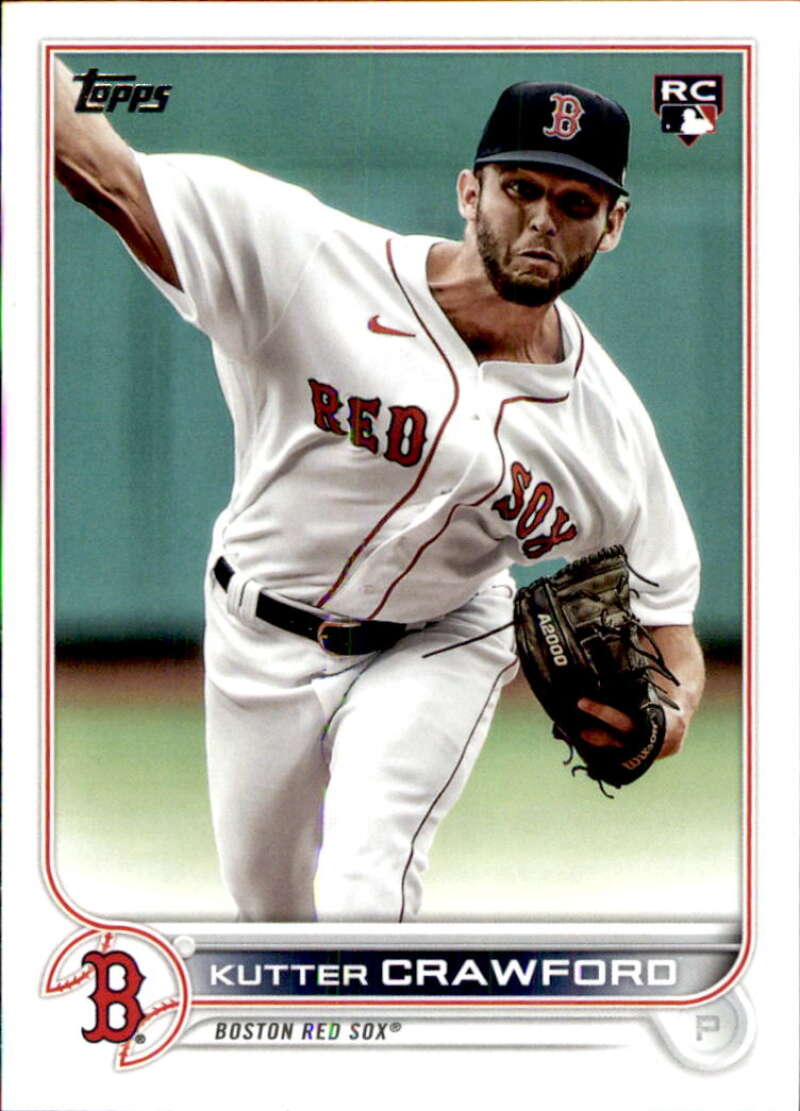 2022 Topps Baseball #645 Kutter Crawford RC Rookie Boston Red Sox Image 1