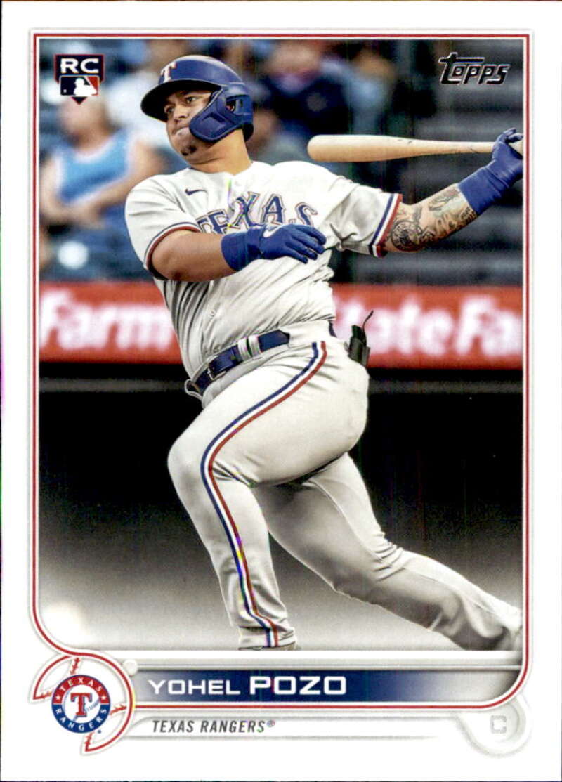 2022 Topps Baseball #649 Yohel Pozo RC Rookie Texas Rangers Image 1