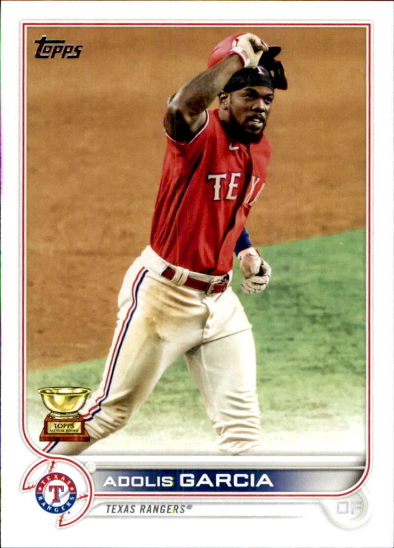 2022 Topps Baseball #652 Adolis Garcia Texas Rangers Image 1