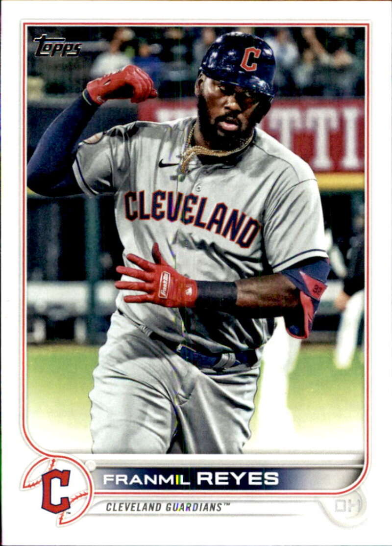 2022 Topps Baseball #656 Franmil Reyes Cleveland Guardians Image 1