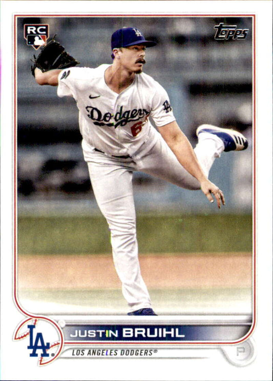 2022 Topps Baseball  #658 Justin Bruihl  RC Rookie Los Angeles Dodgers  Image 1