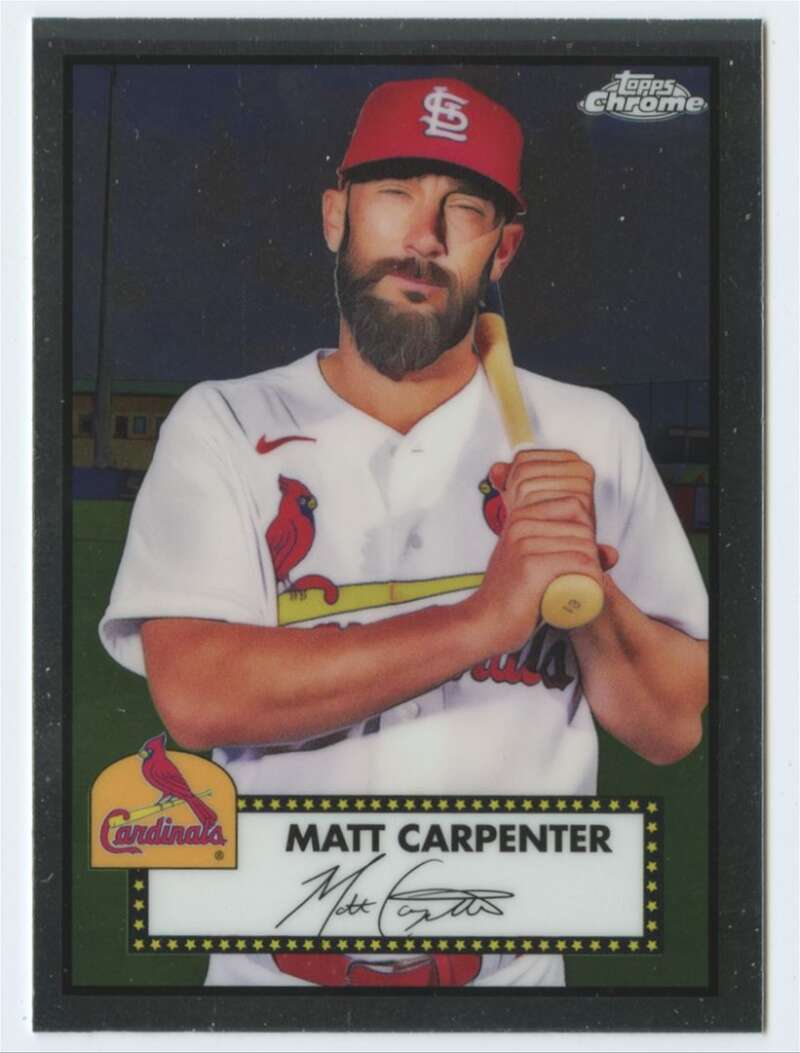 2021 Topps Chrome Platinum Anniversary #230 Matt Carpenter V87626 Image 1