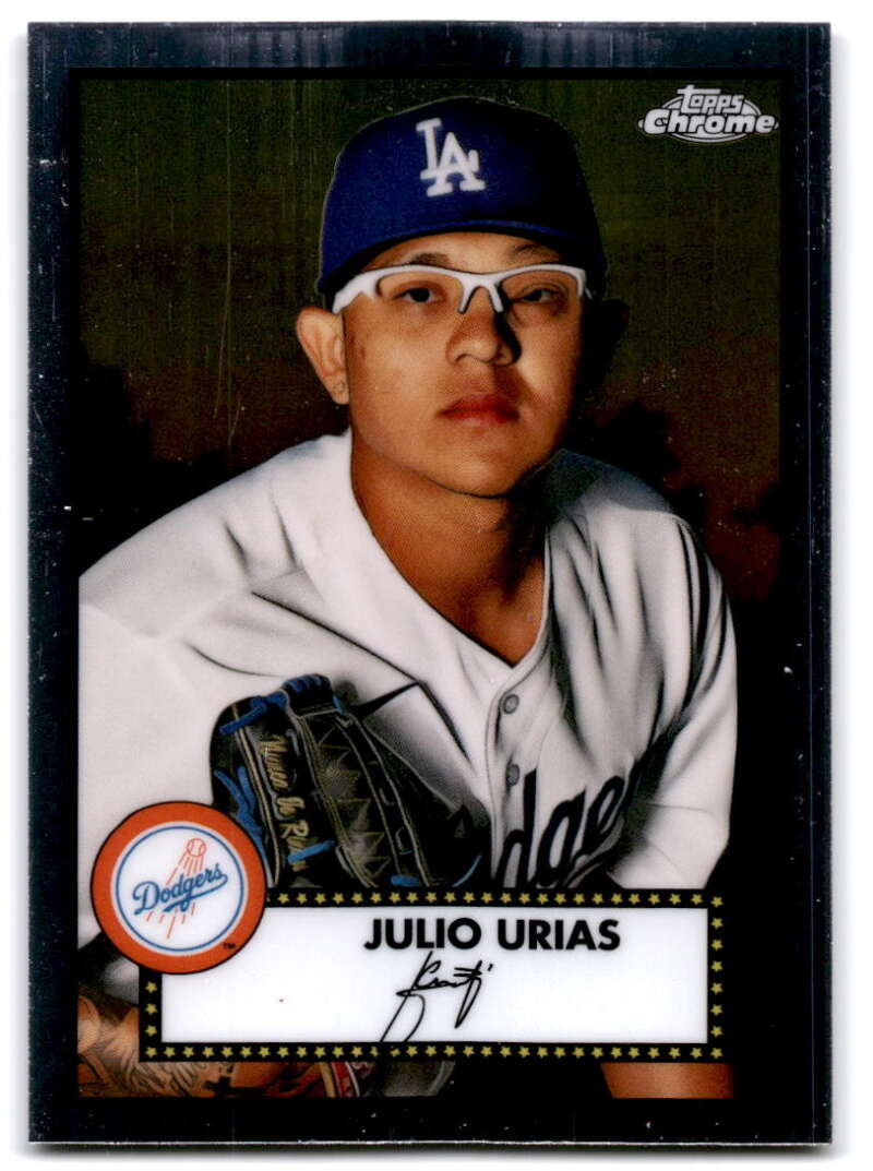 2021 Topps Chrome Platinum Anniversary #399 Julio Urias V87644 Image 1